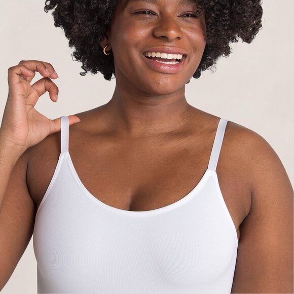 Shapermint All Day Every Day Scoop Neck Cami Sz Large White 62001 Smoothing Tank - Picture 6 of 11